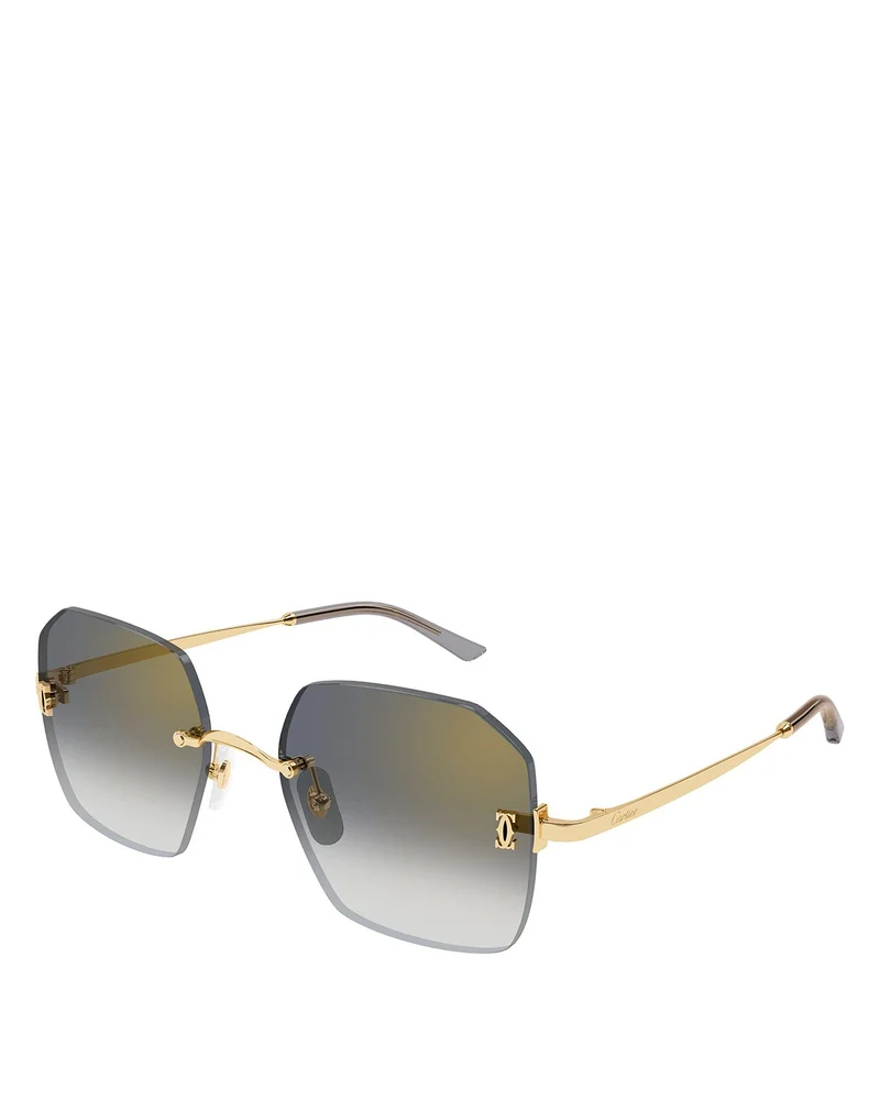 Geometric Sunglasses, 55mm