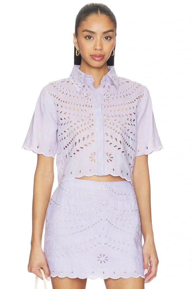 Elin Embroidered Top