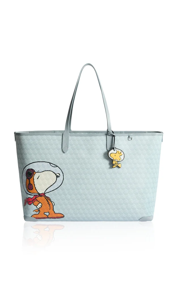 Peanuts Space Snoopy I Am A Plastic Bag Zipped Tote