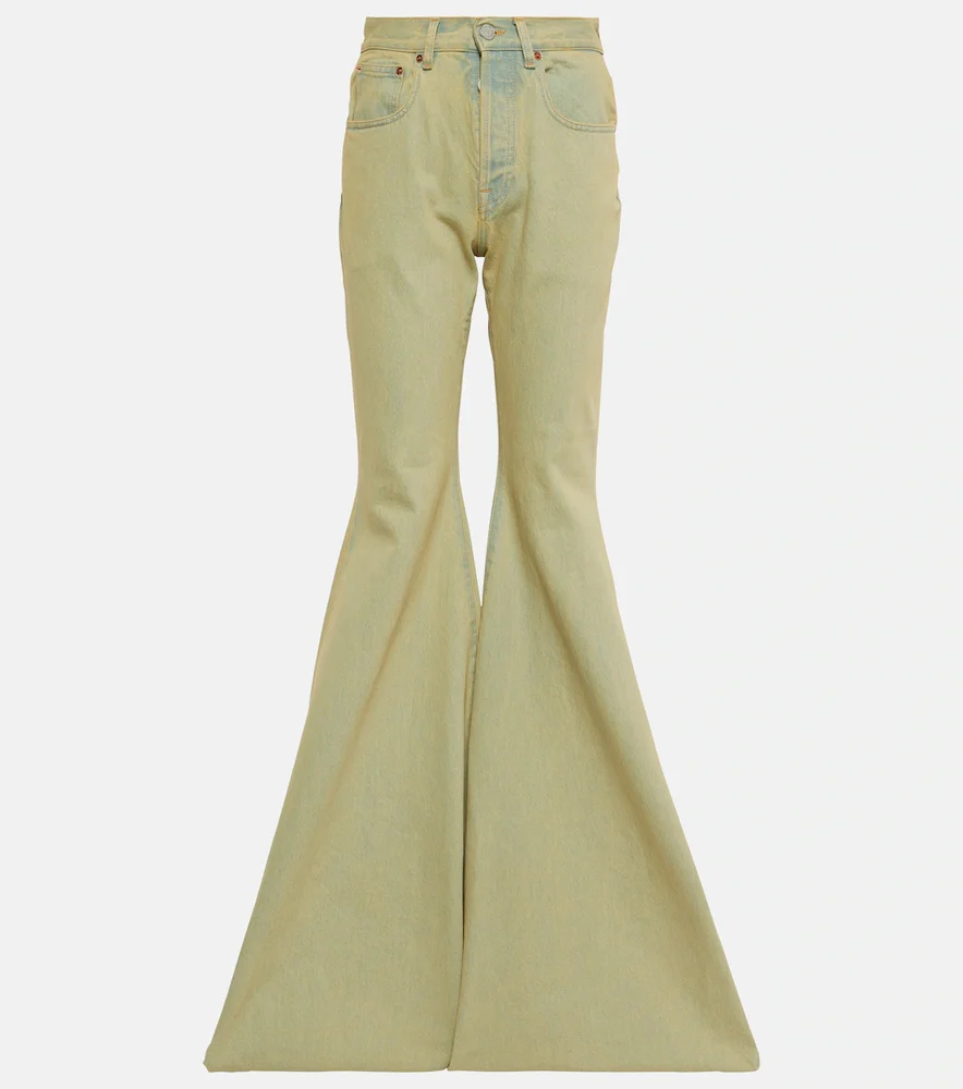 High-rise flared jeans