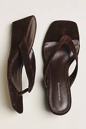 By Anthropologie Wedge Flip-Flop Heels