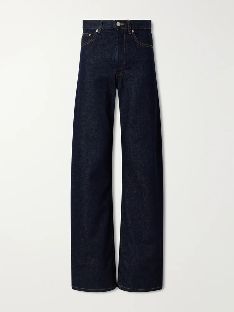 high wasted wide leg jeans
