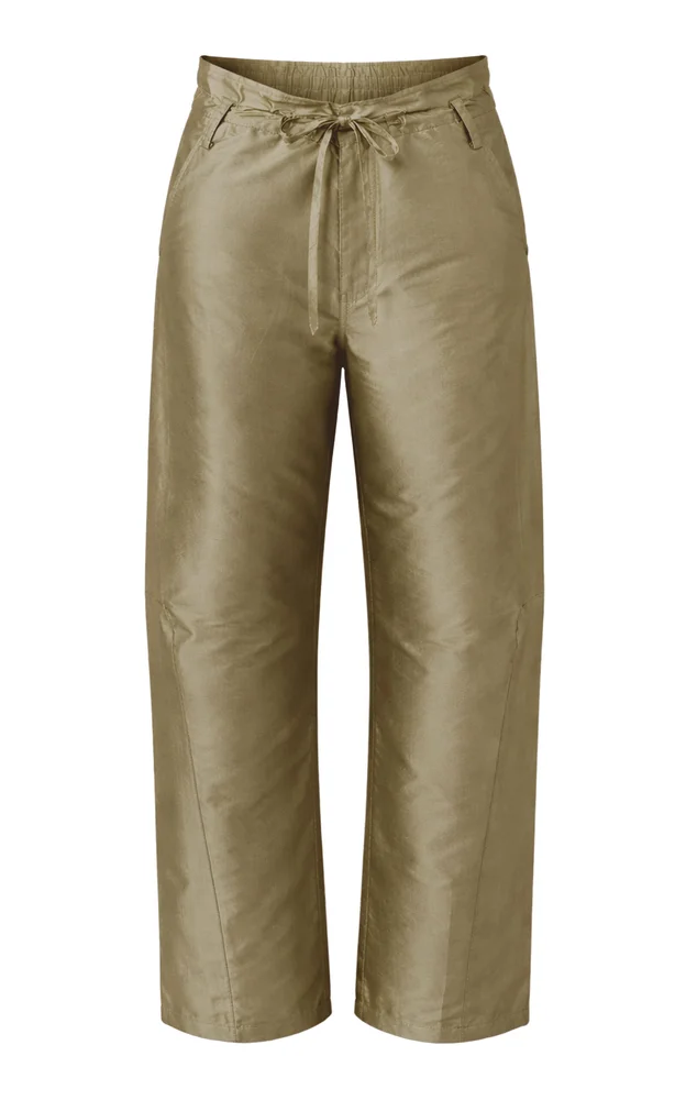 Techno Taffeta Barrel Pants