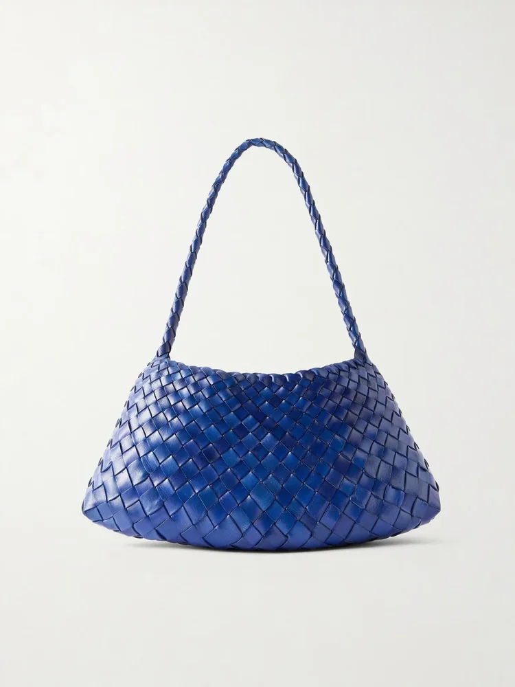 rosanna mini woven leather shoulder bag