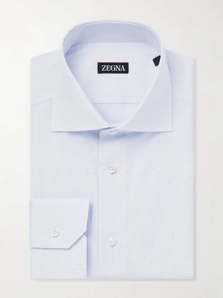 Trofeo Cutaway-Collar Cotton-Poplin Shirt