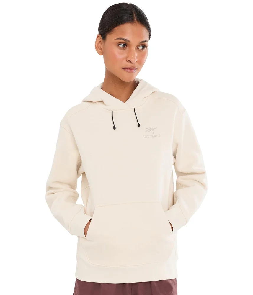 Emblem Fleece Hoodie, Sea Salt