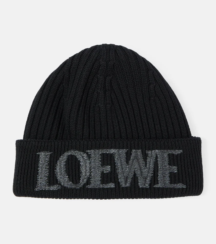 Logo wool beanie
