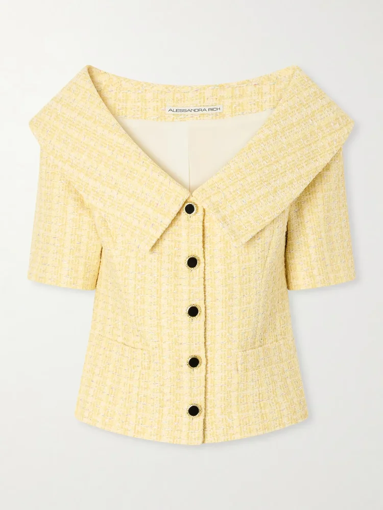 Embellished tweed jacket
