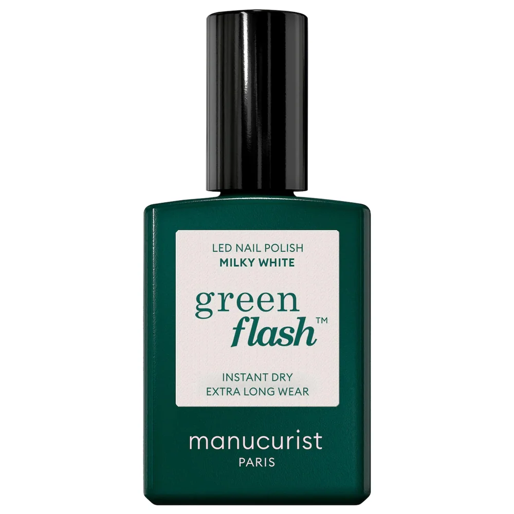 Green Flash LED Gel Nail Polish - Milky White