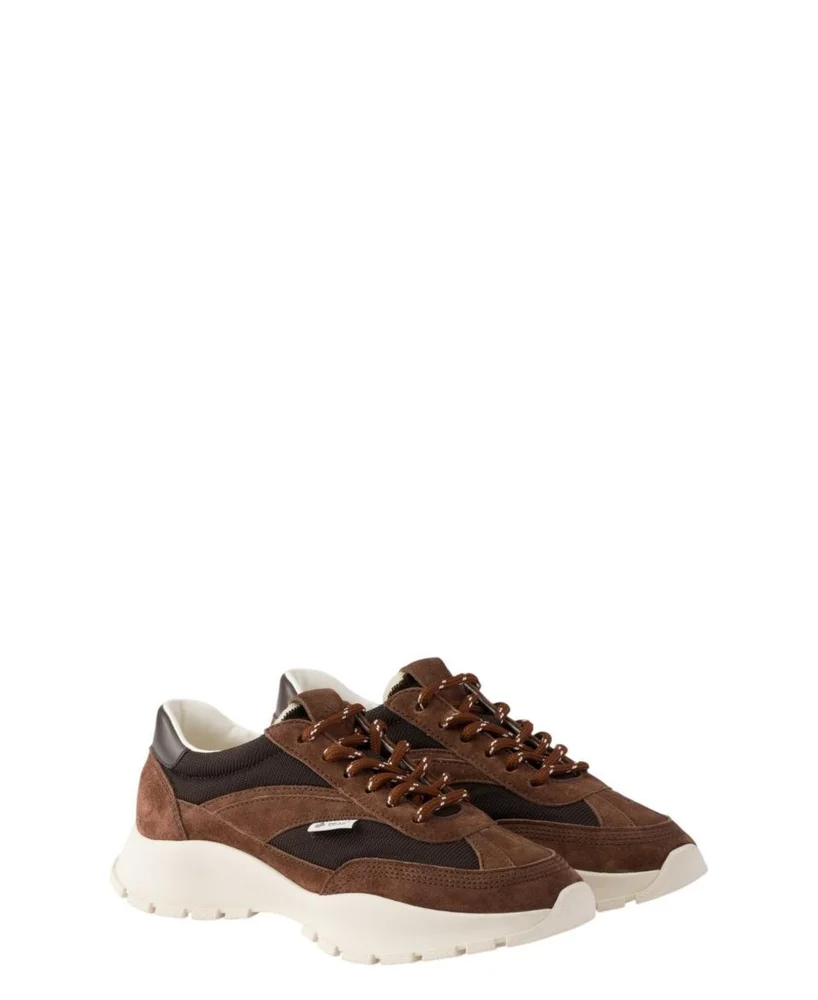 Women's Mesh Fabric And Suede Sneakers