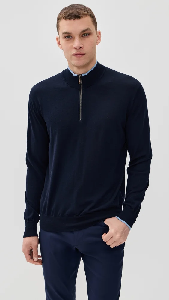 Saratoga Merino Quarter Zip Sweater