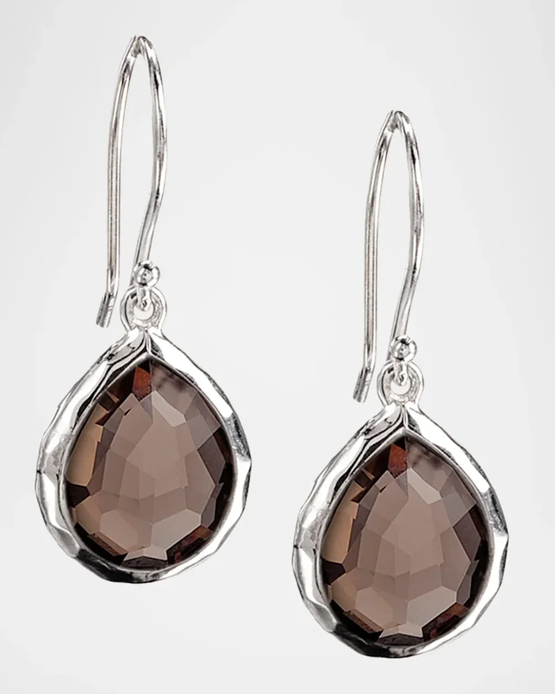 Sterling Silver Rock Candy Teeny Teardrop Earrings