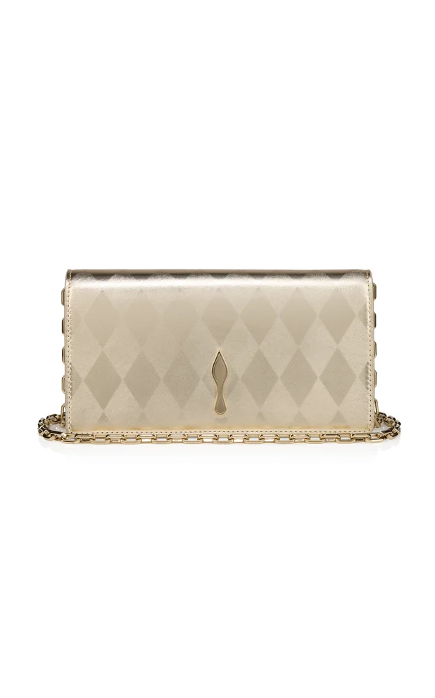 Bettina Metallic Leather Clutch