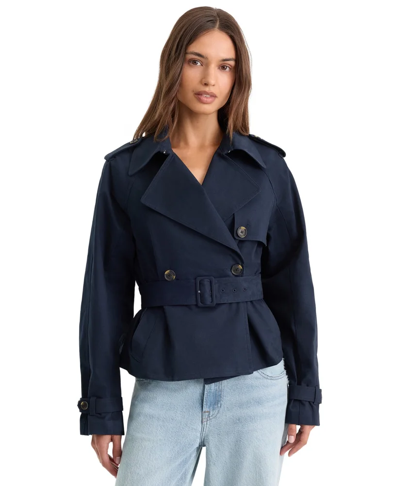 Cropped Trench Jacket