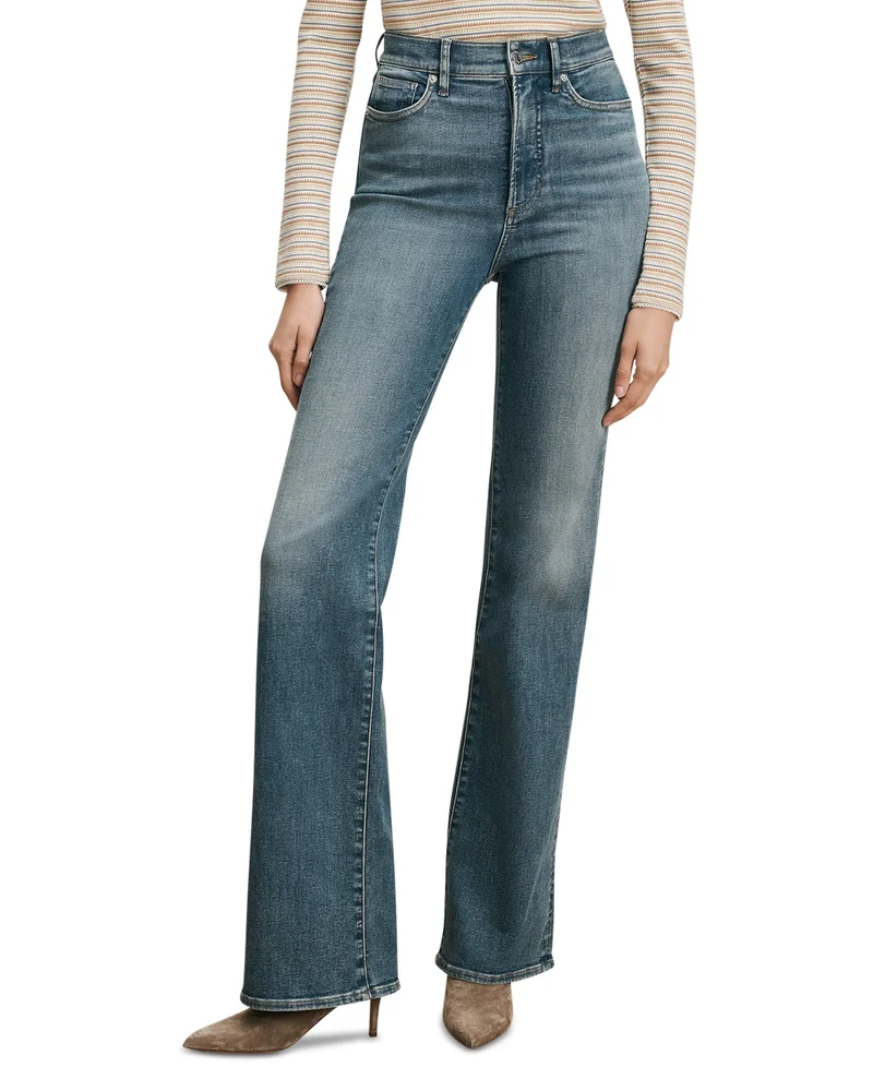 Crosbie High Rise Wide Leg Jeans in Memory Lane