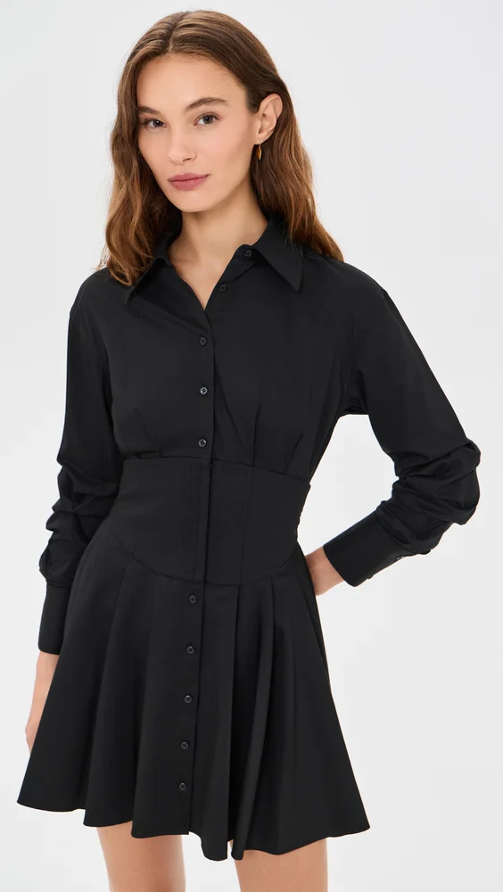 Edie Corset Button Down Mini Dress