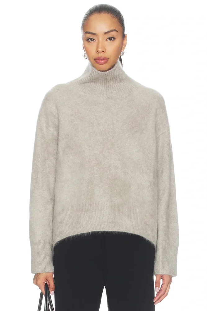 Brushed Boyfriend Turtleneck