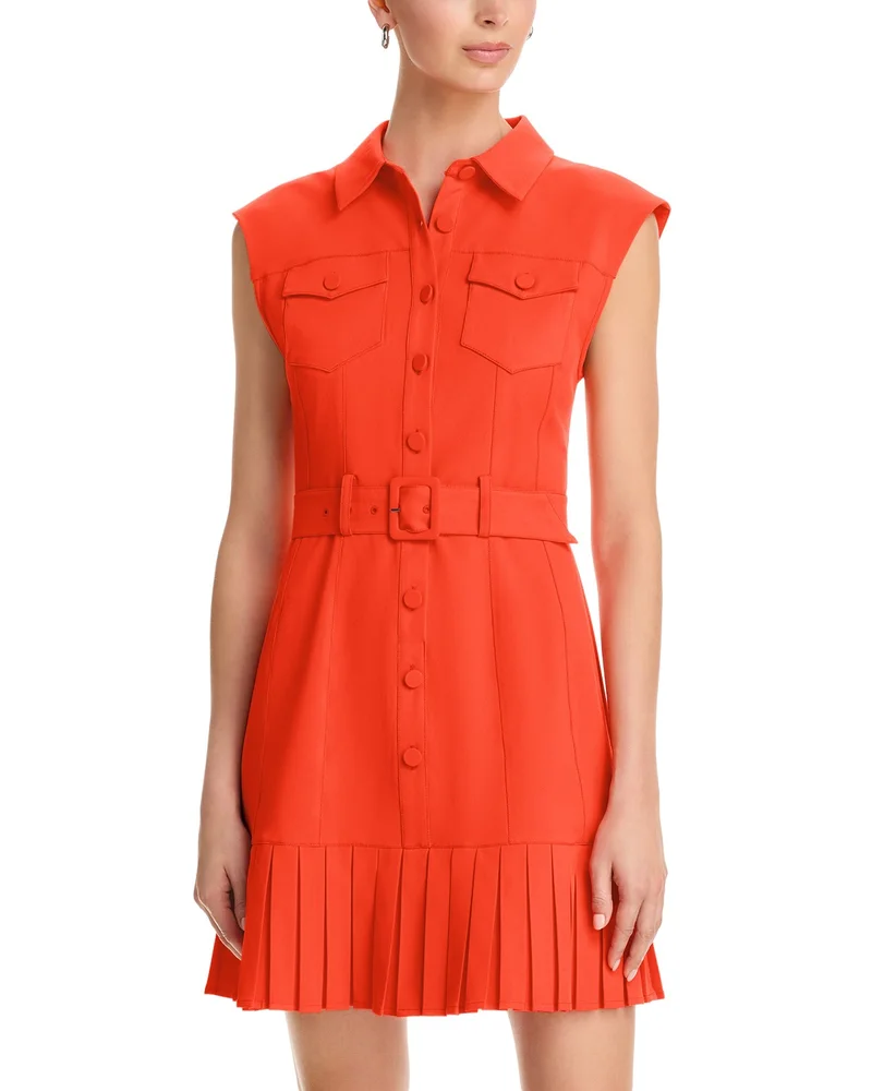 Doreen Sleeveless Belted Dress