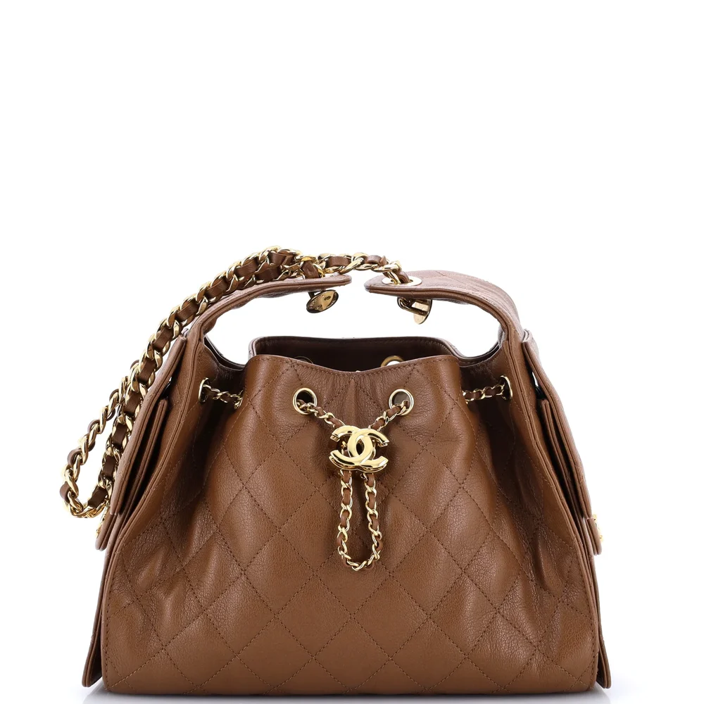 Pre-Owned 25 Small Hobo Bag Quilted Caviar
