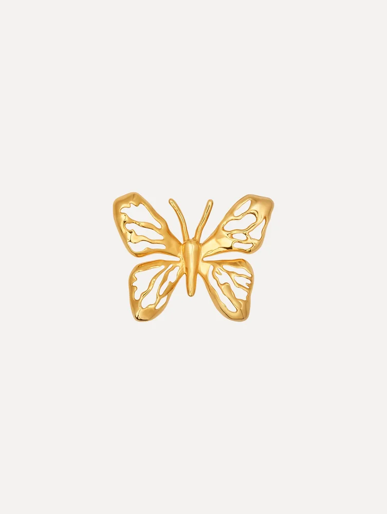 Openwork Butterfly Brooch