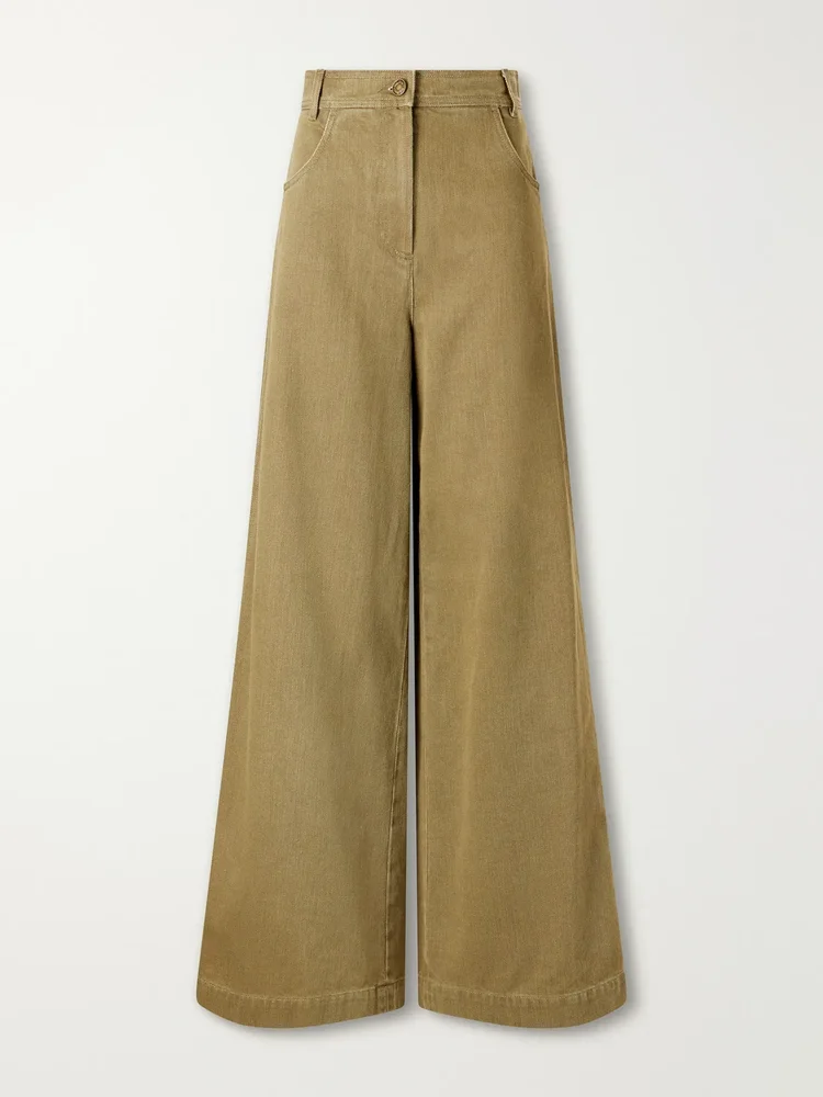 High-rise wide-leg jeans