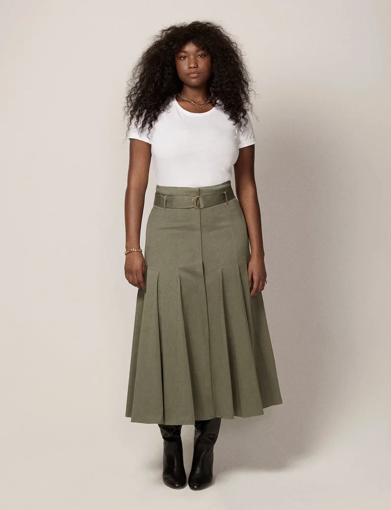 Seamed Flare Skirt - Resale