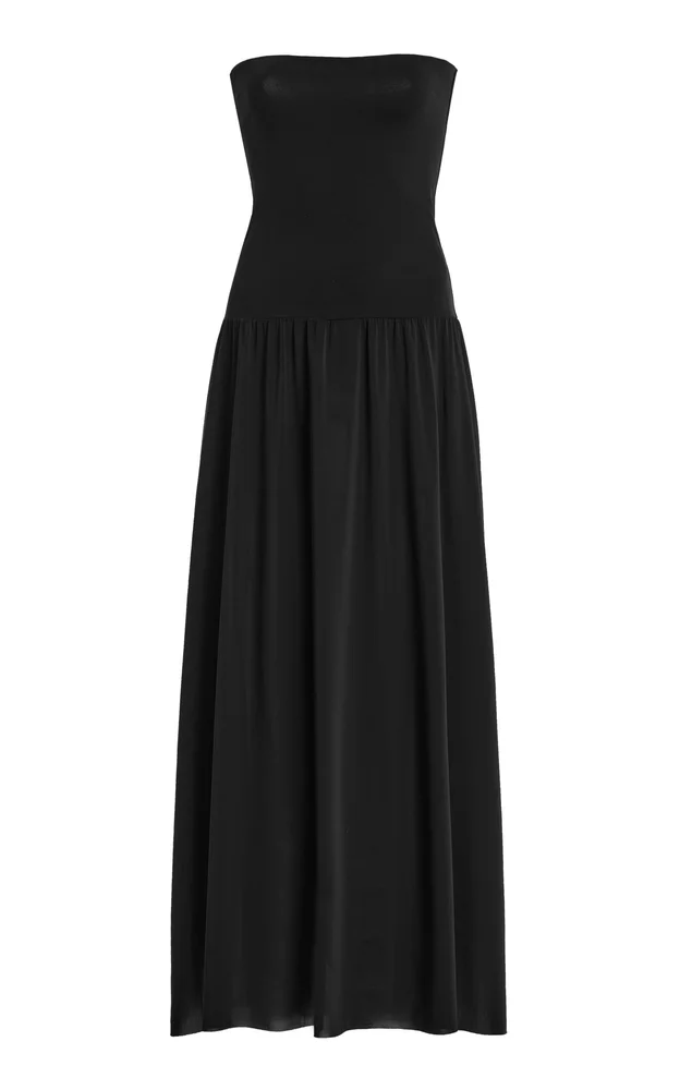 Oda Strapless Jersey Maxi Dress