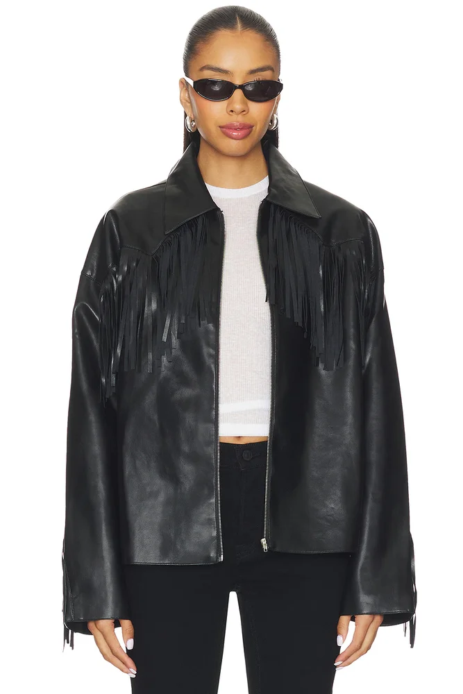 Mia Faux Leather Jacket