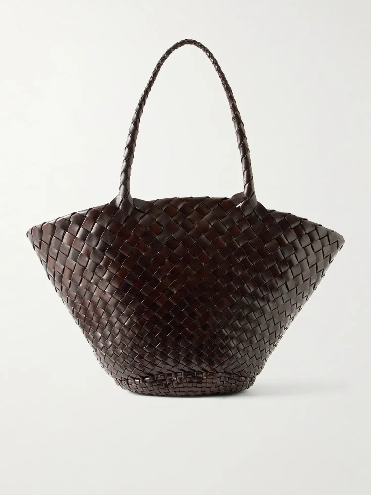 Egola woven leather tote