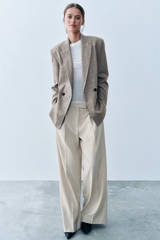 Oversized Double-breasted Blazer
