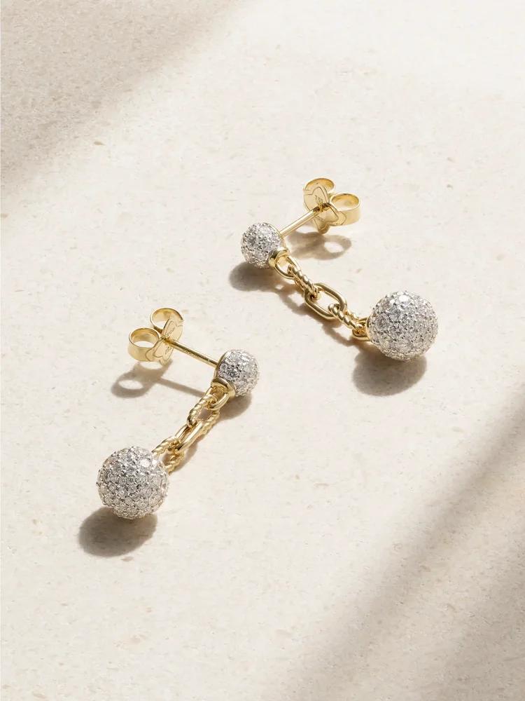 DY Madison® 18-karat gold diamond earrings