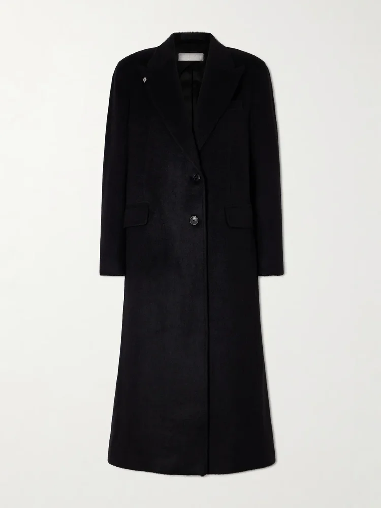 Manta mohair-blend coat