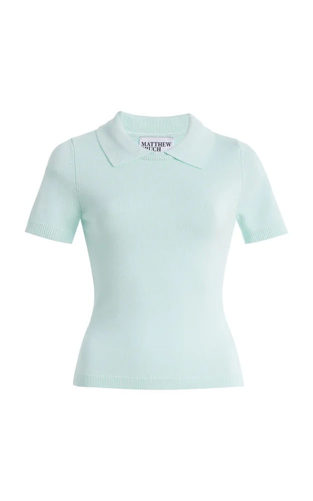 Collared Knit T-Shirt