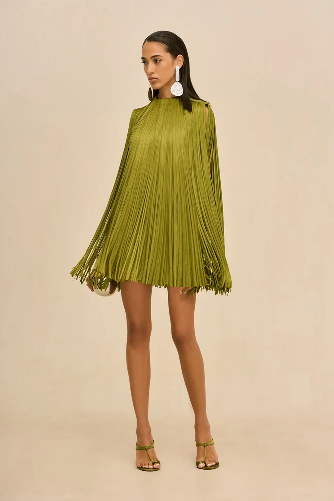 Cult Gaia MONICA DRESS - CHIVE