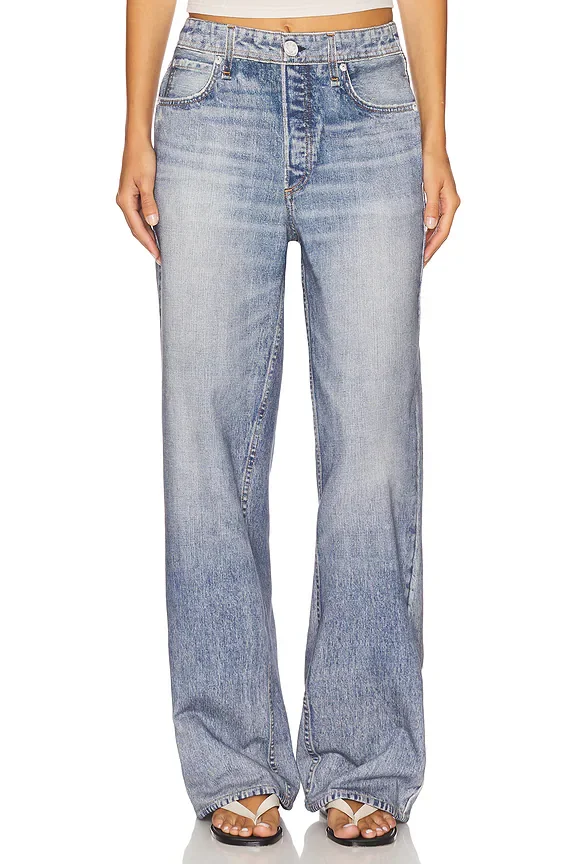 Rag & Bone rb Miramar Terry Wide Leg Jeans