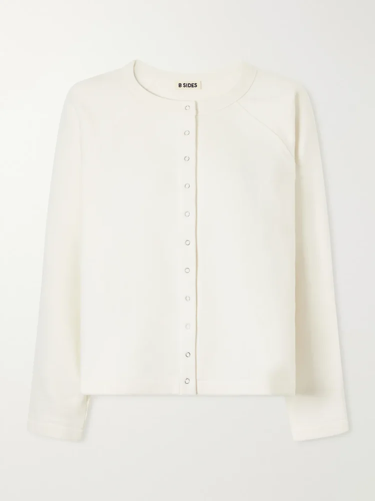 Cotton-jersey cardigan