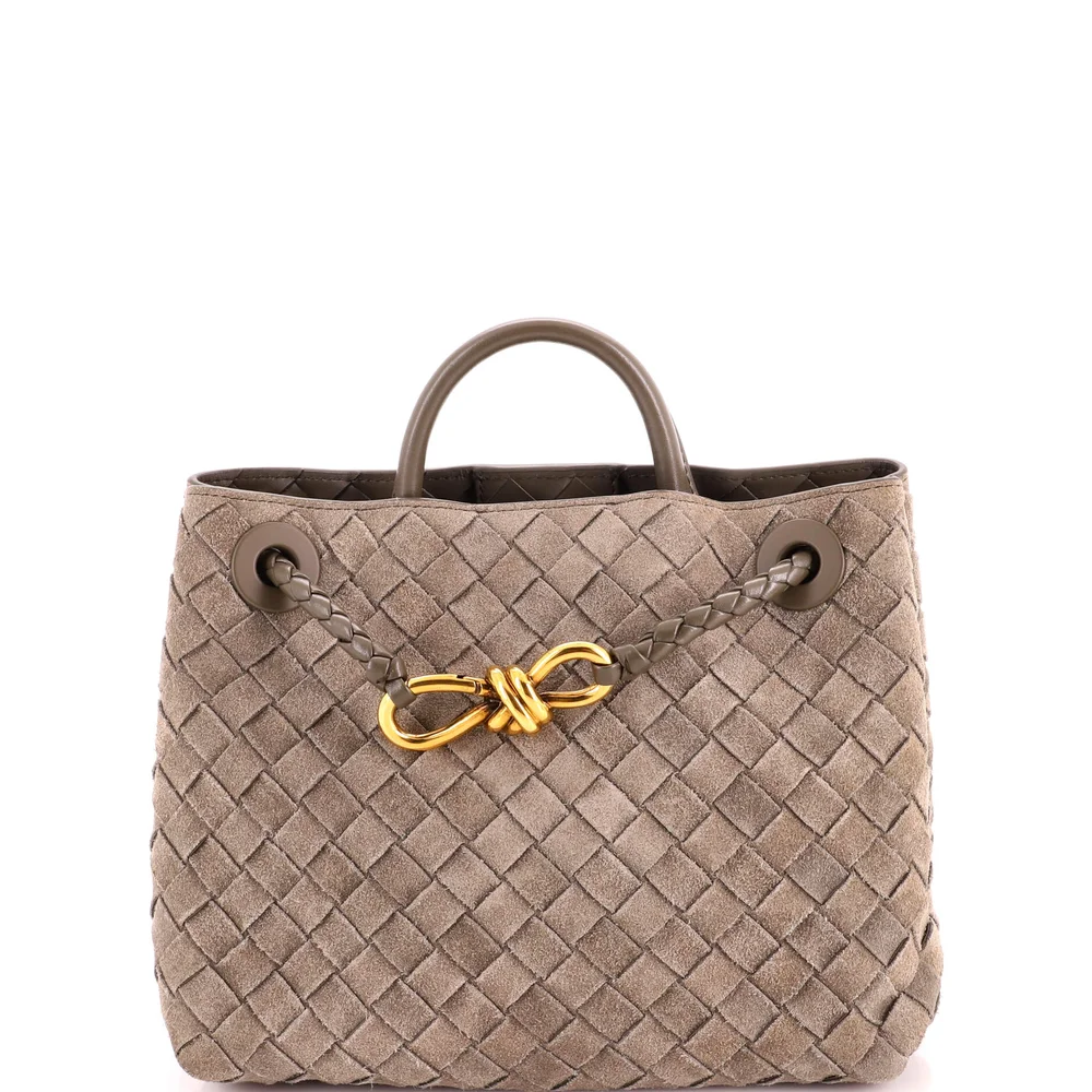 Pre-Owned Andiamo Top Handle Bag Intrecciato Nappa Small