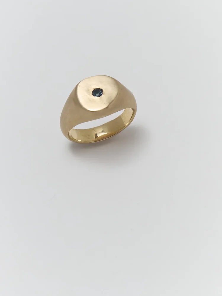 Gem Plate Signet Ring