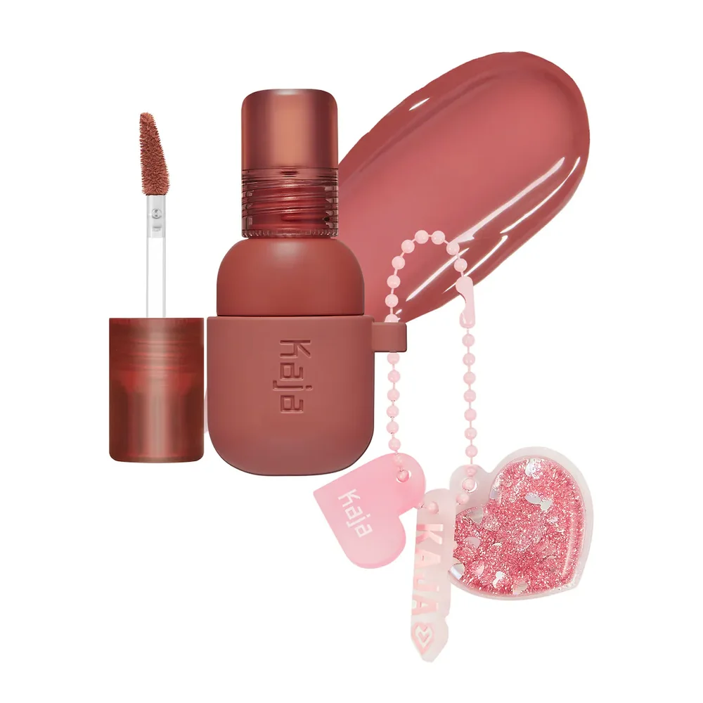 Jelly Charm Glazed Lip Stain & Blush With Keychain in 05 Peach Fizz