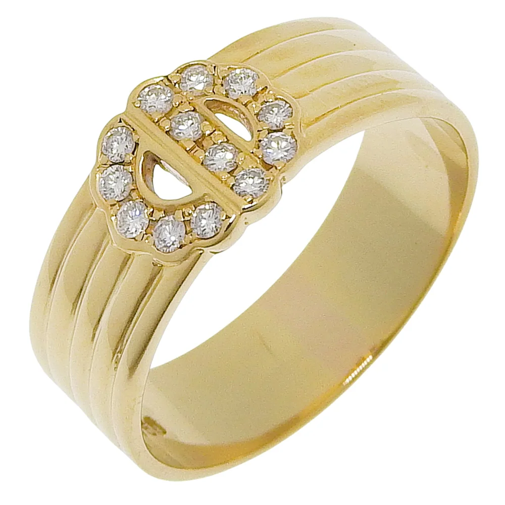 Pre-Owned Band Ring 18K Yellow Gold with Diamond