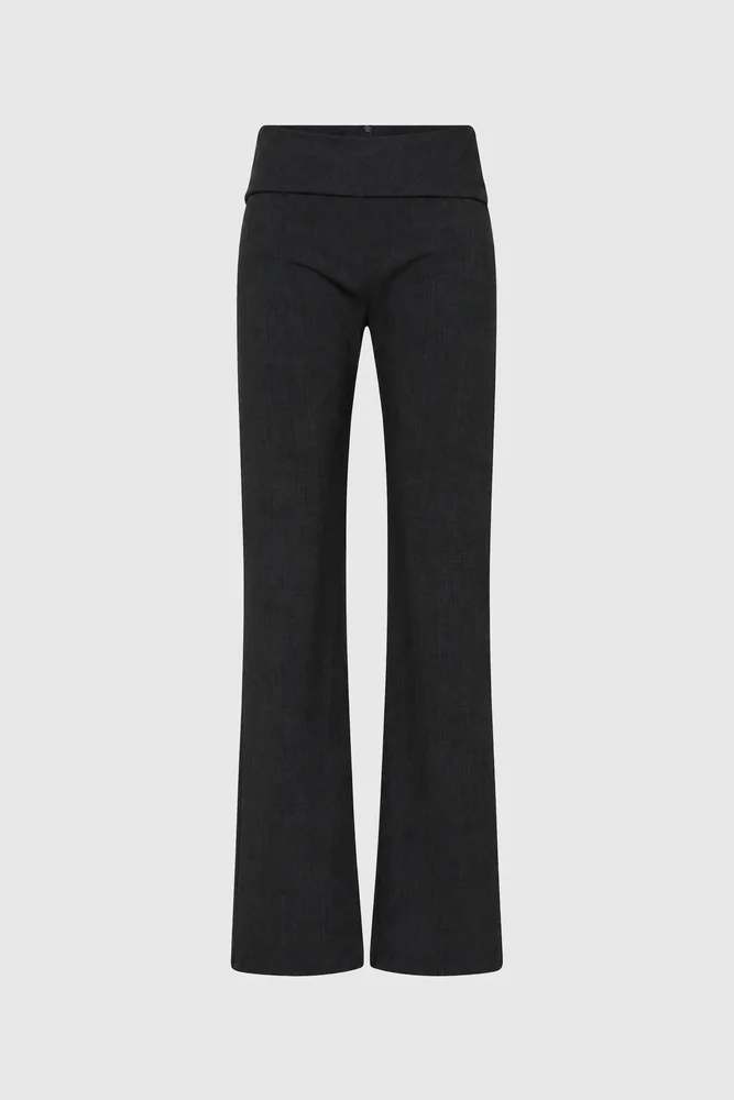 Wool Blend Studio Pants - Dark Graphite