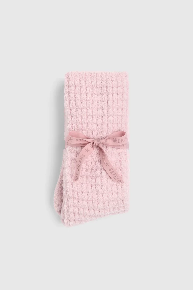 CozyChic Waffle Socks, Petal