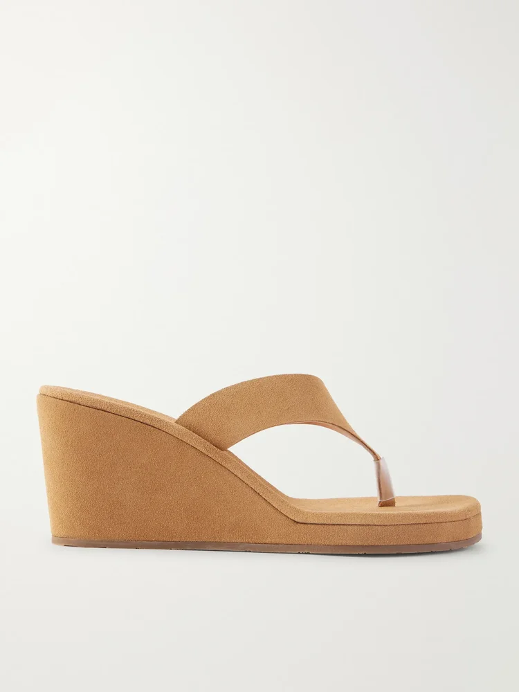 Charys suede wedge sandals