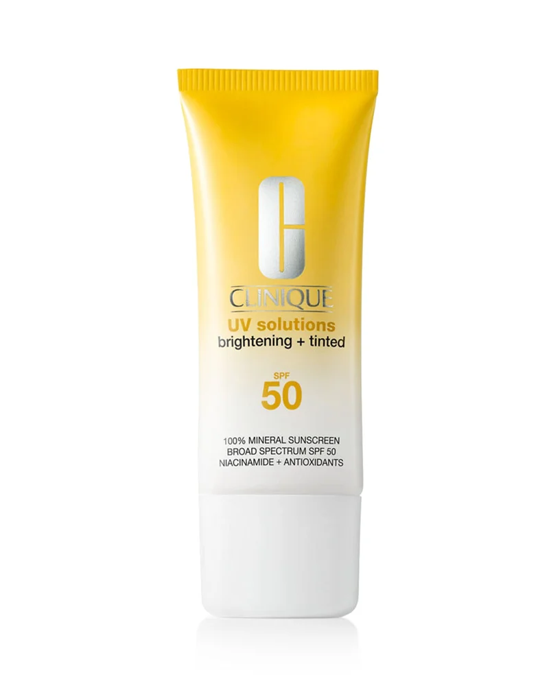 UV Solutions Brightening + Tinted Sunscreen Broad Spectrum SPF 50/PA+++ in 01 Light