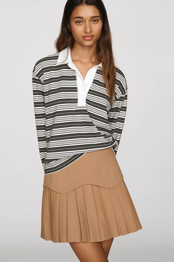 Kaitlyn Mini Skirt in Caramel