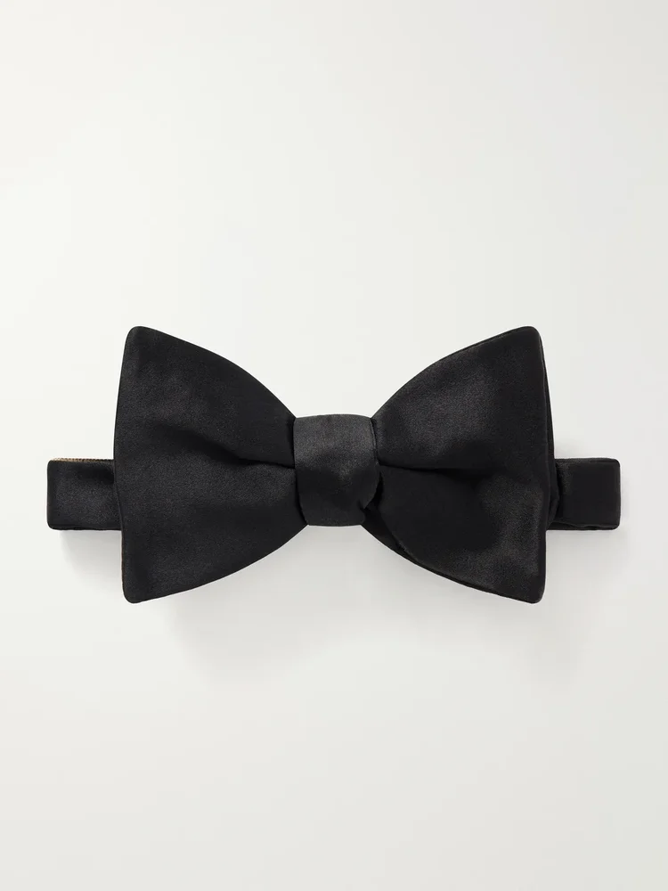 Pre-Tied Silk-Satin Bow Tie
