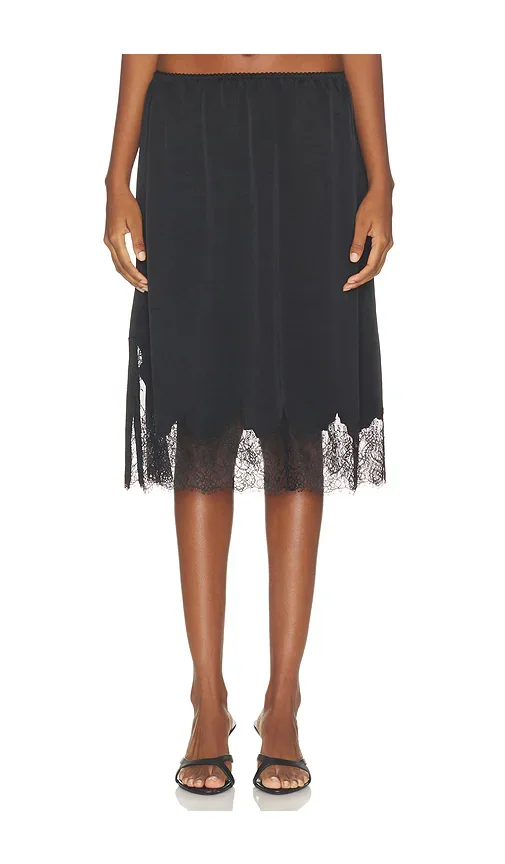 Lace Trimmed Skirt