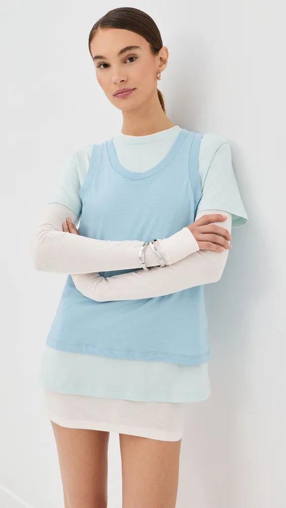 Layered Tee Mini Dress