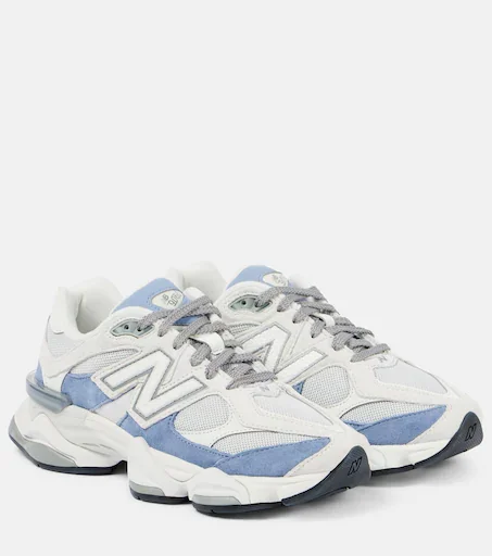 9060 suede-trimmed sneakers
