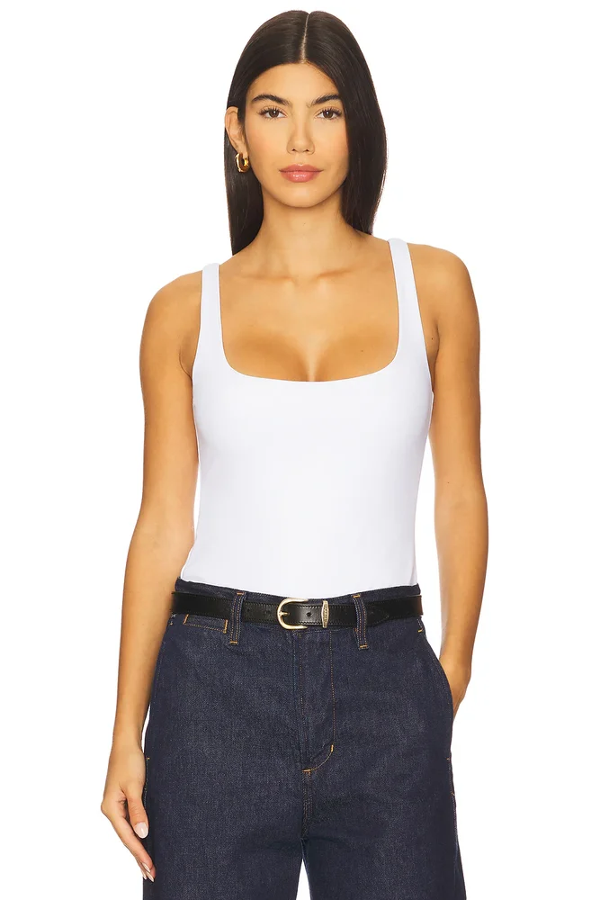 Essential Low Back Tank Thong Back Bodysuit